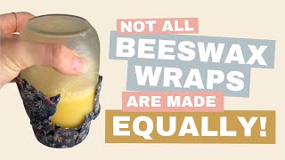 Not all beeswax wraps are made equally 🐝 #beeswaxwraps