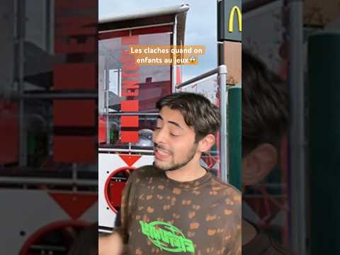 Les claches quand on enfants au jeux😱 (part1) #shorts #enfants #enfance #rire