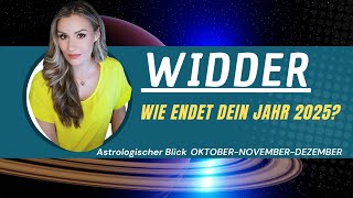 WIDDER ♈️ Wie ENDET dein JAHR 2025 ? Astrologische Vorausschau OKTOBER NOVEMBER DEZEMBER
