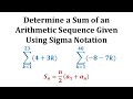 Arithmetic Sequences and Sums