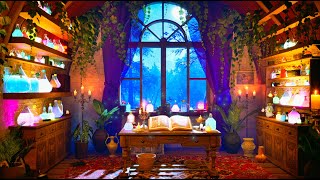 🔮 Magic Apothecary | Cozy Potion Shop Ambience with Fantasy Music & Bubbling Sounds