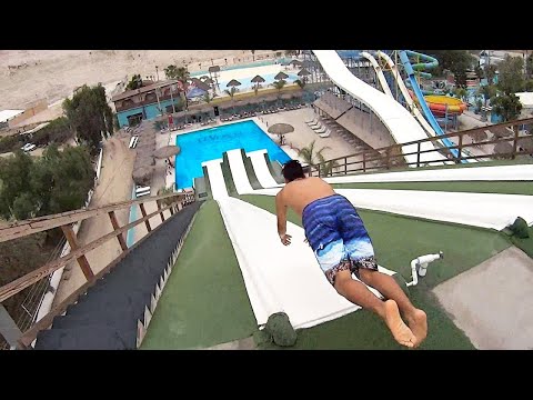 he missed the pool..