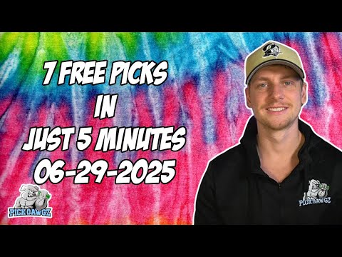 MLB And WNBA Best Bets for Today Picks & Predictions Sunday 6/29/25 | 7 Picks in 5 Minutes