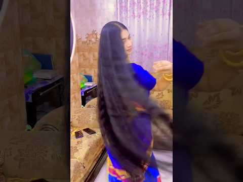 এই প্রথম এত লম্বা চুল দেখলাম🤔🤩 #shortvideo