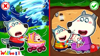 Oh Non, Wolfoo ! Une Grosse Tornade Approche 🌪 Dessin Animé Pour Bébé 🎉 Collection D'épisodes