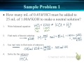 Acid-Base Titration Concepts