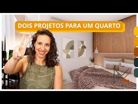 DOIS PROJETOS PARA QUARTO DE CASAL