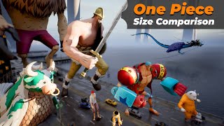 One Piece Characters Size Comparison in 3D World | Size Comparison in First Person view