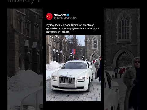 Chinese Billionaire son spotted jogging besides his Rolls Royce 🇨🇳