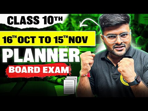 October- November Planner For Class 10 Students I Class 12 Maths Planner For Pre Board? #class10