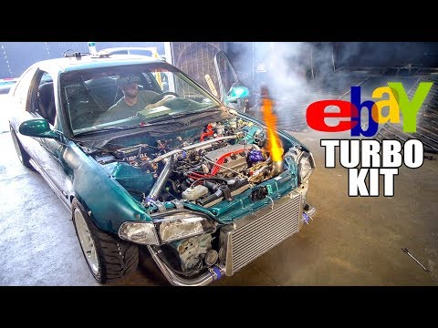 $600 EBAY TURBO CIVIC SHOOTING FLAMES!! (Dyno Day)