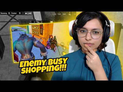 Enemy busy shopping | Solo vs Squad Funny PUBG Live Highlights