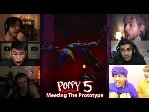 YouTubers Reaction On Poppy Playtime Chapter 5 Meeting The Prototype #4