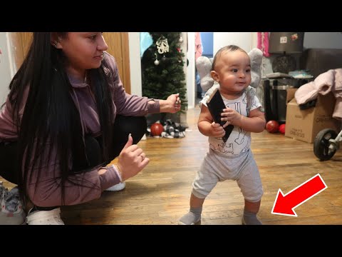 Baby Angel Takes First Steps!