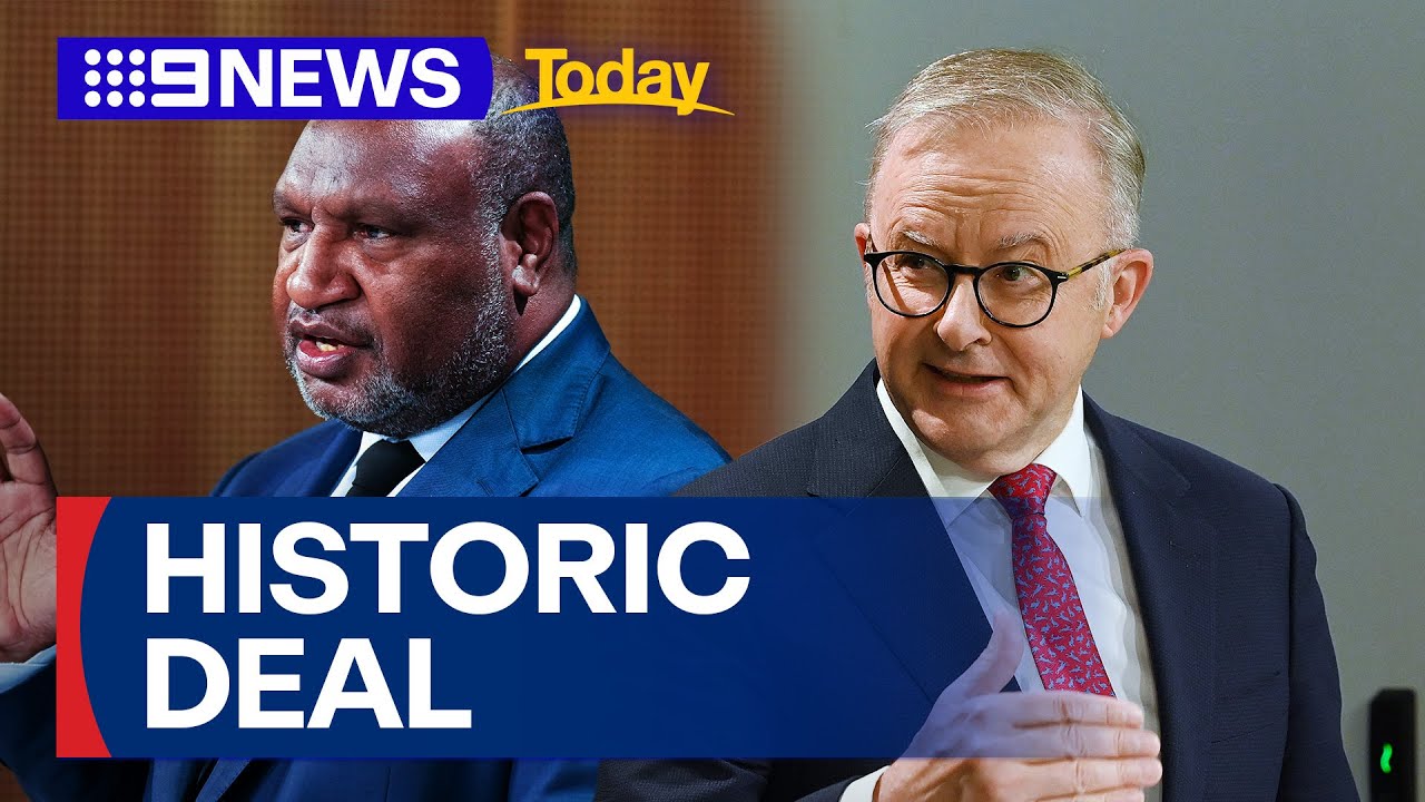 PNG signs away military arrangements with China as part of Australia deal | 9 News Australia
