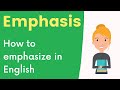 Emphasizing Verbs in English