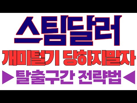 [스팀달러]※탈출구간 전략법※개미털기 당하지맙시다