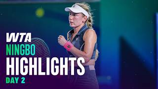 Day 2 in Ningbo featuring Alexandrova, Bejlek, Paolini, and more | WTA Match Highlights