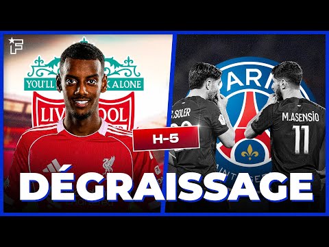 Liverpool boucle l'arrivée RECORD d'Isak, le PSG SE DÉBARRASSE de 2 BOULETS | JT Foot Mercato
