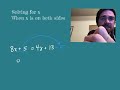 Solving Equations with Variables on Both Sides