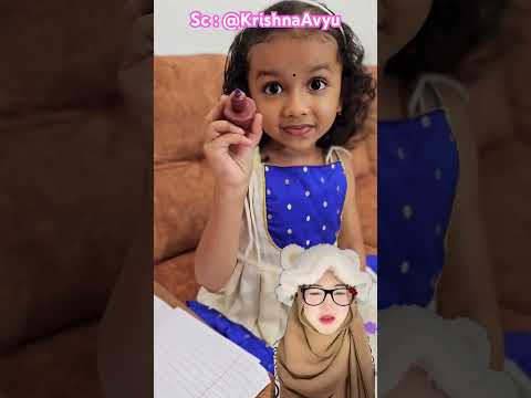 Eskrim spidol warna cute โ๏ธ๐ @KrishnaAvyu #shorts #funny #dubbing