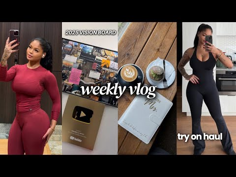 VLOG: Workouts w me, 2025 Vision board, Try-on Haul, Wedding Prep | Days in life