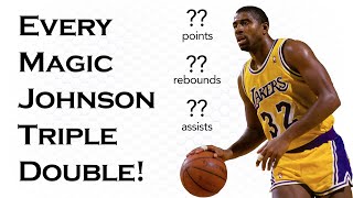 EVERY Magic Johnson triple double (reg season)