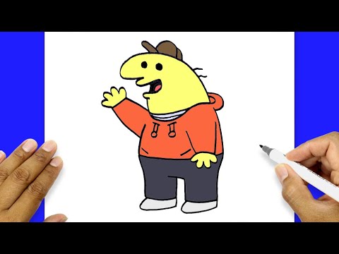 How To Draw A Cartoon Character For Beginners | Charlie Smiling Friends