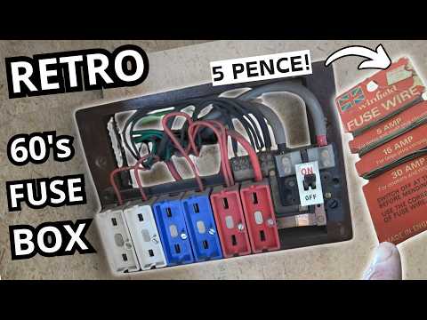 Retro fuse box but does it work? Wylex 1960's fuse box overview. Old UK domestic wiring.
