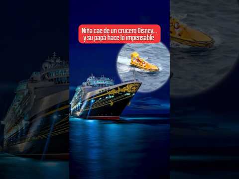 Niña cae de un crucero Disney y su papá hace lo impensable