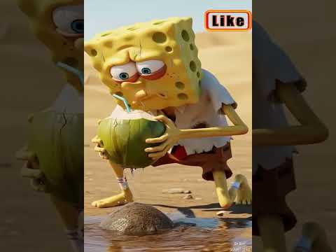 ليه سبونج بوب بيدور على مياه وبطيخ