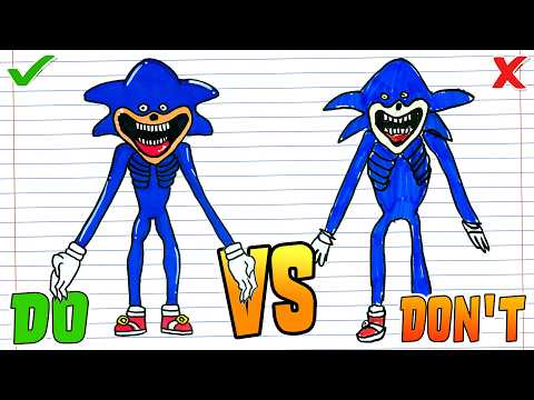 Drawing DO & DON'T SONIC TAPES (Shin Sonic) - The Hedgehog