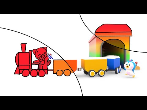 El Tren de Colores🚂🎨 | Aprender Colores con 3D Animation | Lotty Friends