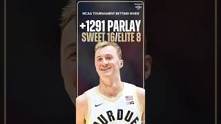 $125 ➡️ $1,700 With This 4-Leg NCAA Tournament Sweet 16 & Elite 8 Parlay! #shorts