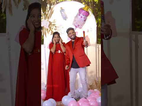 எங்க வீட்டுக்கு மகாலட்சுமி வந்தாச்சு🧿🥹. #lashcouplelife #layasundervs #pregnancy #genderreveal