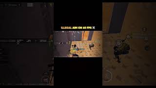 ILLEGAL AIM ON 60 PFS☠️ #bgmi #bgmiedit #pubgmobile #pubg #bgmiesports