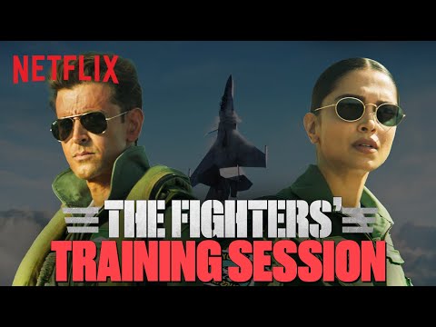 Hrithik Roshan and Deepika Padukone&#39;s Most EPIC Training Action Scene in #Fighter