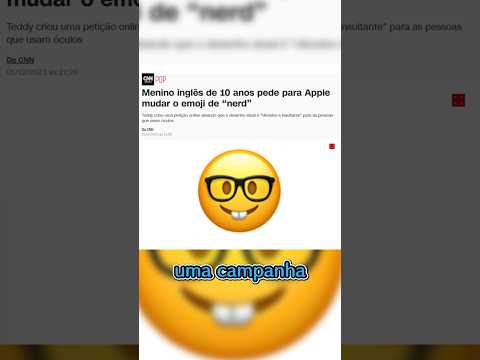 Esse garoto queria acabar com o emoji nerd #shorts #noticias