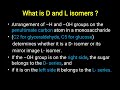 D and L Isomers in Monosaccharides