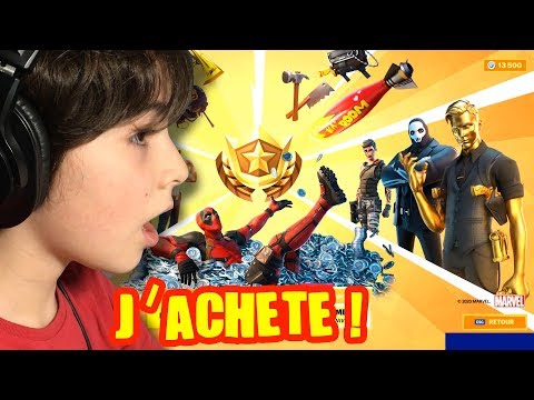 J'ACHETE TOUT LE PASS DE COMBAT FORTNITE SAISON 2 -  DEMO JOUETS