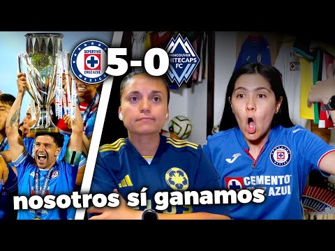 Reacción: CRUZ AZUL 5-0 VANCOUVER *Campeooooonessss! | Dúo Dinámico
