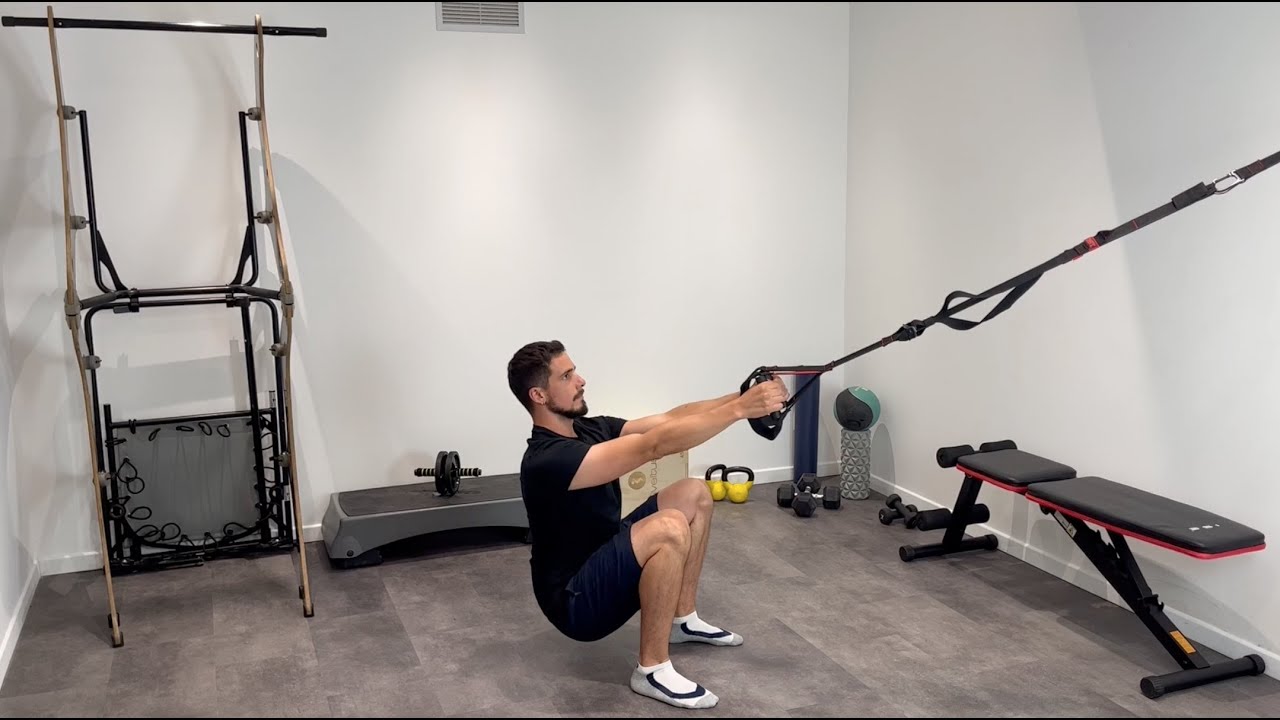 TRX-Pendelkniebeuge