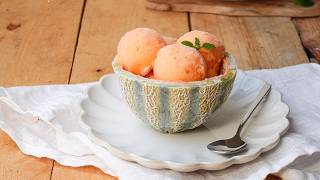Crème glacée au melon