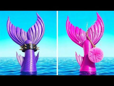 GOOD vs BAD Mermaid! Nerd vs E-Girl at School! Mermaid Beauty Struggles!