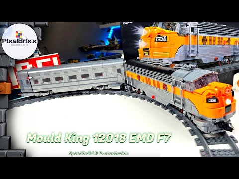 🟠🚃 Mould King® 12018 : USA EMD F7 Diesel Locomotive | Speedbuild & Presentation