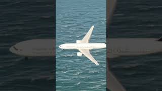FLIGHT GEAR DOWN FLIGHT Singapore Airlines Boeing 777 Landing at ST Maarten Airport #shorts#