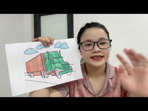 Color the truck that is carrying the goods  | Trang Coloring