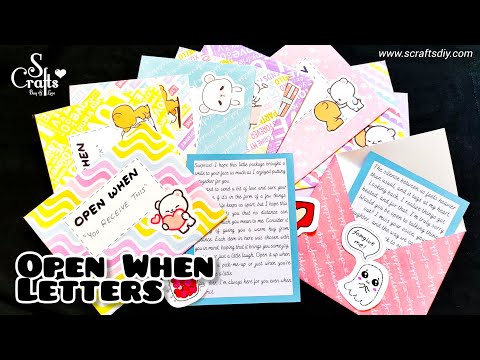 Long distance Relationship gift ideas | open when letters | gifts for boyfriend girlfriend| S Crafts
