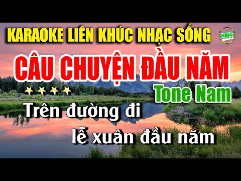 Karaoke Nhạc Trữ Tình Tone Nam Dễ Hát | Nhạc Vàng BOLERO Tuyển Chọn – CÂU CHUYỆN ĐẦU NĂM