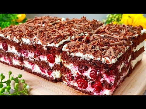 🍫🍒 Der leckerste Kirsch-Sommerkuchen, der auf der Zunge zergeht. Unglaublich leckerer Kuchen.